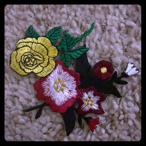 Iron on rose patches 🌹 🌻